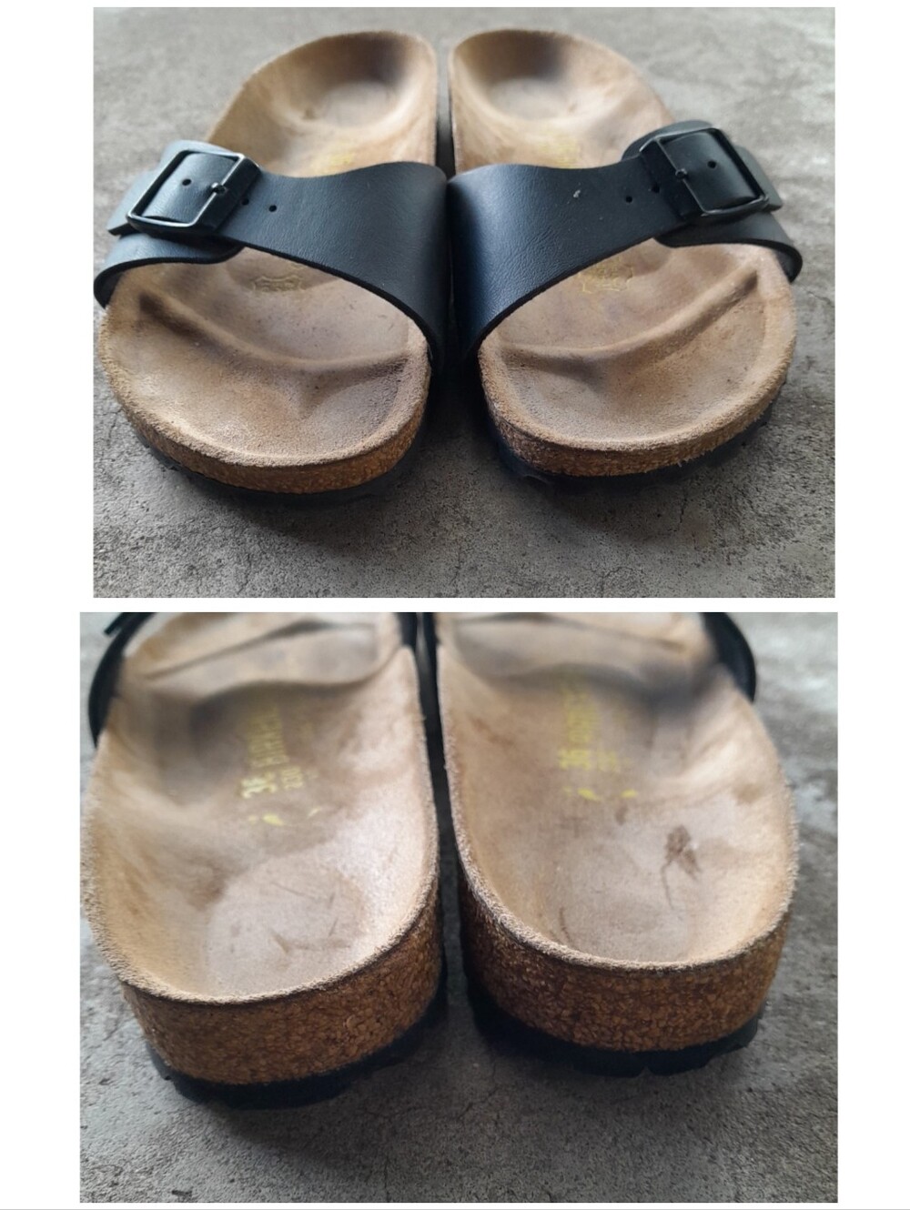 Birkenstock Madrid black leather slide sandal women's 36 (US sz 5) - Picture 7 of 7